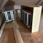 Aluminium vlizotrap voor zolder in kwalitatief houten frame, Doe-het-zelf en Verbouw, Ladders en Trappen, Ophalen, Zo goed als nieuw