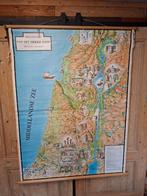 Oude schoolkaart Heilige Land, 130x165cm, Antiek en Kunst, Ophalen, Geschiedenis