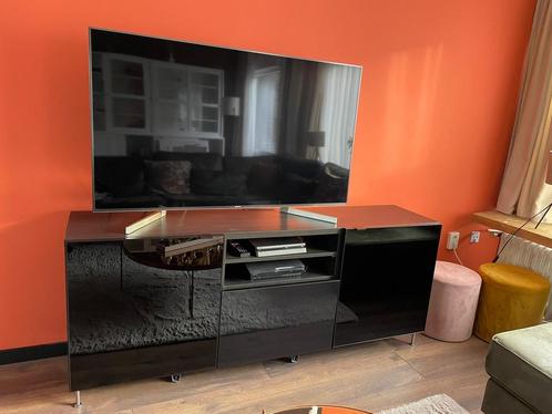 IKEA TV meubel glans zwart. 180x42x74, Huis en Inrichting, Kasten | Televisiemeubels, Zo goed als nieuw, Minder dan 100 cm, 150 tot 200 cm