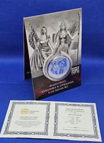 (8835) Germania Mint COLOMBIA & GERMANIA 5 MARK ONE OUNCE, Ophalen of Verzenden, Duitsland, Setje, Zilver