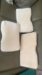 Tempur kussens - 3 stuks, Ophalen of Verzenden, Gebruikt, Beige, Rechthoekig
