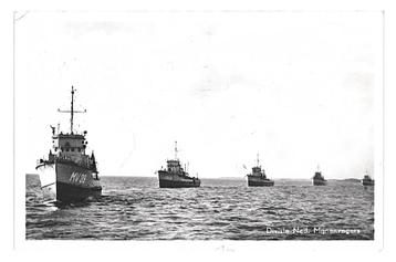 981039 Marine Schip Divisie Ned Mijnenvegers 1955 Gelopen me beschikbaar voor biedingen