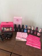 Pink gellac set, Sieraden, Tassen en Uiterlijk, Uiterlijk | Cosmetica en Make-up, Ophalen, Zo goed als nieuw, Roze, Handen en Nagels