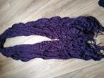 Paarse sjaal met textuur, Onbekend, Ophalen of Verzenden, Zo goed als nieuw, Sjaal