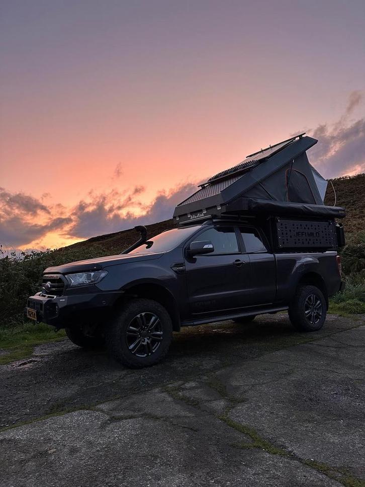 Ford Ranger Wildtrak met Canopy Camper pick-up Camper, Auto's, Bestelauto's, Bedrijf, 4x4, Achteruitrijcamera, Adaptieve lichten