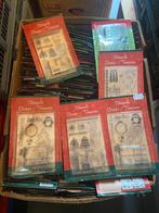 Partij Kerststempels verschillende soorten bananendoos vol, Ophalen, Zo goed als nieuw