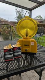 Signalite weglamp antiek met 6V batterijen, Ophalen of Verzenden