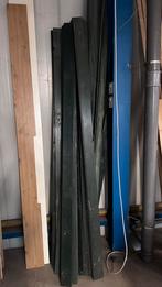 Tuinhout Planken - Donkergroen Geschilderd, Doe-het-zelf en Verbouw, Hout en Planken, Ophalen, Gebruikt, Minder dan 25 mm, Plank
