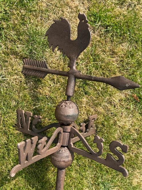 Windvaan Windhaan Windwijzer Gietijzer Tuindecoratie Ru, Antiek en Kunst, Antiek | Gereedschap en Instrumenten, Ophalen