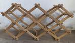 Vintage wijnrek. Houten harmonica wijnrek. Voor 10 flessen., Ophalen, Gebruikt, 5 tot 15 flessen, Minder dan 50 cm