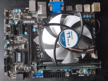 MSI H81M-E34 Moederbord Socket 1150 / i5-4590 / 16GB RAM beschikbaar voor biedingen