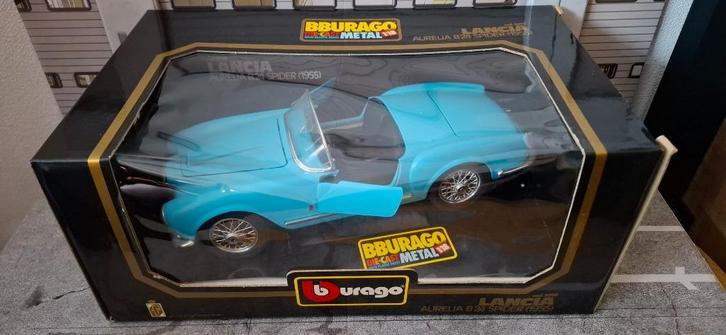 1.18  lancie aurelia b24 spider, Hobby en Vrije tijd, Modelauto's | 1:18, Zo goed als nieuw, Auto, Bburago, Ophalen of Verzenden