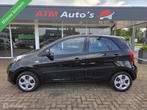 Kia Picanto 1.0 CVVT 5 Deurs Apk 06-2026 KM NAP met Boekjes, Voorwielaandrijving, Euro 5, Gebruikt, Zwart