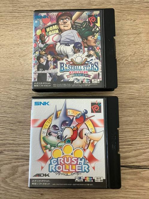 Neo Geo Pocket spellen Crush Roller en Baseball Stars, Spelcomputers en Games, Games | Overige, Zo goed als nieuw, 1 speler, Vanaf 7 jaar