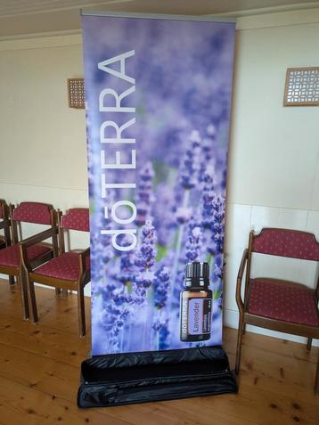 doTERRA banner – bijna niet gebruikt – ideaal voor workshop  beschikbaar voor biedingen