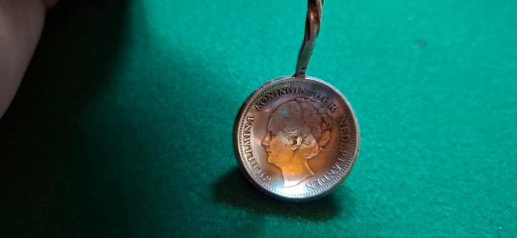 Zilveren Lepel met Koningin Wilhelmina Munt, Antiek en Kunst, Antiek | Bestek, Ophalen of Verzenden