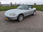 Mazda MX-5 1.8 I 1999 Grijs, Auto's, Achterwielaandrijving, 4 cilinders, Cabriolet, 1840 cc