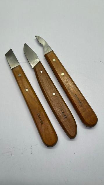 3 pfeil houtsnij mesjes ( carving tools houtsnijden ) beschikbaar voor biedingen