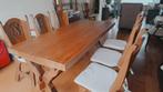 Eiken houten tafel, Huis en Inrichting, Tafels | Eettafels, Ophalen, Gebruikt, Eikenhout, 50 tot 100 cm