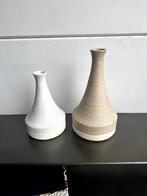 Set van 2 leuke decoratie vazen beige en wit, Ophalen, Jahah, Aardewerk of Porselein, Nieuw