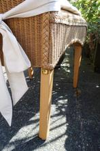 6 sfeervolle lounge stoelen in Ibiza stijl - loom - 25,- pst, Huis en Inrichting, Stoelen, Ophalen, Bruin, Zo goed als nieuw, Vijf, Zes of meer stoelen