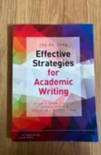 Effective strategies for academic writing 9789046905050, Boeken, Ophalen of Verzenden, Zo goed als nieuw