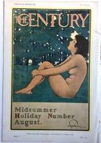 Parrish art nouveau Origineel litho poster affiche, Antiek en Kunst, Verzenden