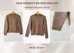 H&M Women’s Brown Sweater – Size XS – Very Good Condition, Ophalen of Verzenden, Zo goed als nieuw, Maat 34 (XS) of kleiner, Bruin