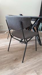 6 By-Boo Crockett Eetkamerstoelen - Donkergrijs, Ophalen, Zo goed als nieuw, Grijs, Vijf, Zes of meer stoelen