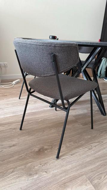 6 By-Boo Crockett Eetkamerstoelen - Donkergrijs beschikbaar voor biedingen