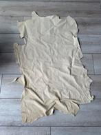 Dun beige/bruine huid - leder - leer - 122 cm - 72 cm, Blauw, 120 cm of meer, Leer of Kunstleer, Nieuw