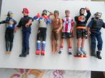 Action Man 6 poppen deels met kleding zonder accessoires., Gebruikt, Ophalen