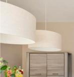 Moderne Ronde Hanglampen (SET), Huis en Inrichting, Lampen | Lampenkappen, Crème, Rond, Ophalen of Verzenden, Zo goed als nieuw