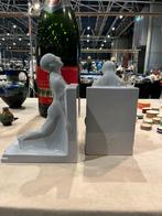 Plateelbakkerij Schoonhoven, grijze boekensteunen, Antiek en Kunst, Antiek | Keramiek en Aardewerk, Ophalen of Verzenden