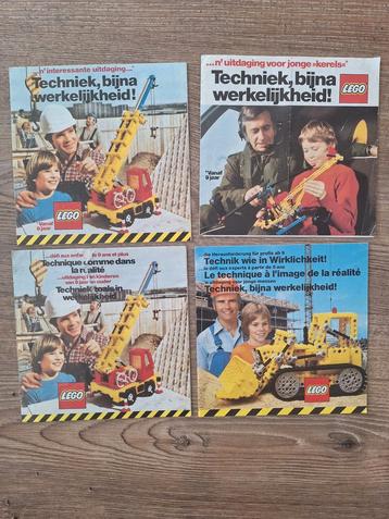 4 Lego folders jaren 70 - technic beschikbaar voor biedingen
