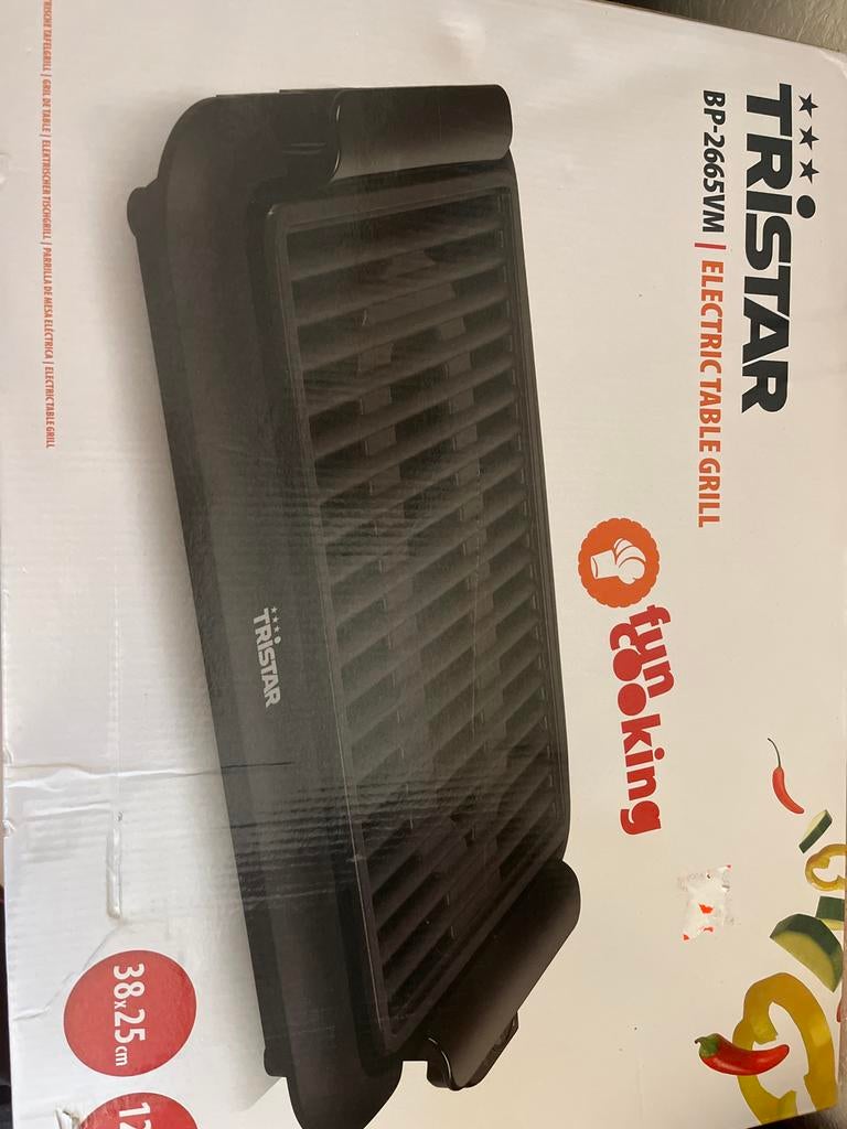 TriStar Elektrische Grill - Nieuw!, Ophalen, Uitneembare platen, Nieuw
