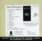 bad religion/the process of belief-hardcore/punk-promo-ZELDZ, Verzenden, Gebruikt, Alternative