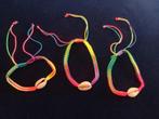 Armbanden 3x regenboog schelp boho nieuw, Ophalen of Verzenden, Nieuw, Zilver