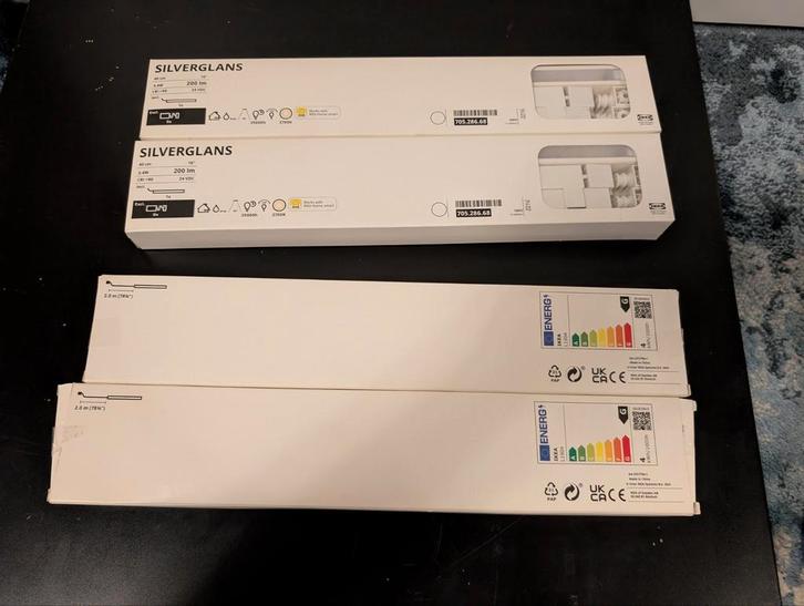 4x IKEA Silverglans LED Verlichting - Nieuw in Doos, Huis en Inrichting, Lampen | Hanglampen, Nieuw, Minder dan 50 cm, Kunststof