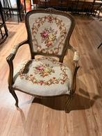 Geborduurde fauteuil, opknapper!, Antiek en Kunst, Ophalen of Verzenden