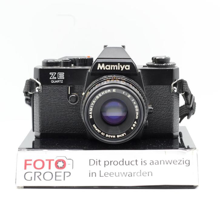 Mamiya ZE Quartz + 50mm F2 Lens (Leeuwarden), Audio, Tv en Foto, Fotocamera's Analoog, Gebruikt, Spiegelreflex, Ophalen of Verzenden