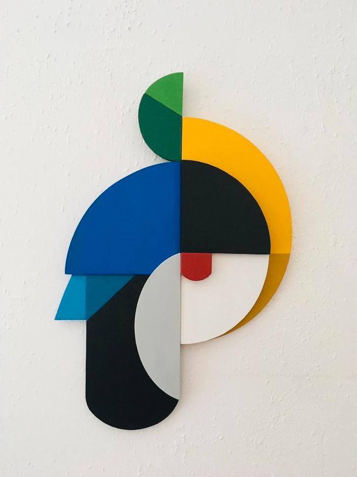 Wandsculptuur “Vogel”, Antiek en Kunst, Kunst | Beelden en Houtsnijwerken, Ophalen of Verzenden