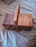 Vintage Houten Naaidoos / Opbergdoos, Ophalen of Verzenden, Gebruikt, Overig