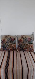 Set 2 vintage poezen poes kat katten kussens kussen, Ophalen of Verzenden, Gebruikt, Vierkant