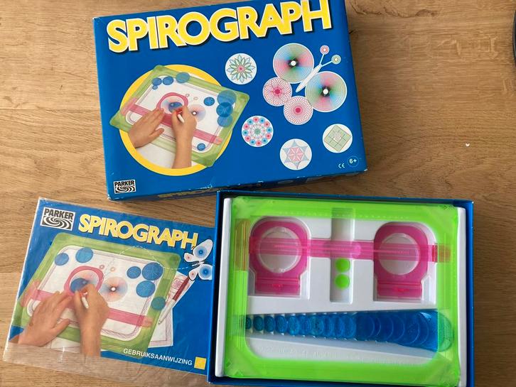 Spirograph van Parker - origineel vintage, Kinderen en Baby's, Speelgoed | Educatief en Creatief, Zo goed als nieuw, Knutselen