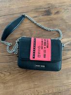 DENNY ROSE vegan leather tasje zwart met roze, Gaudi, Verzenden, Schoudertasje, Zwart