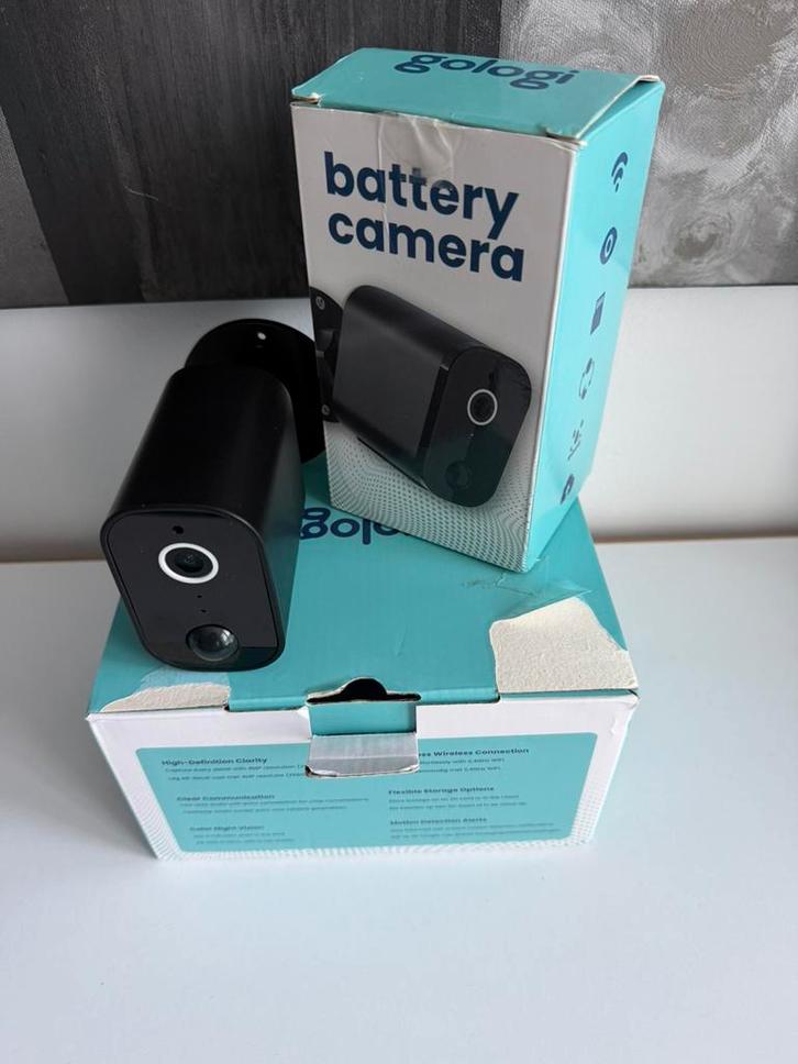 Gologi Draadloze camera op accu - Beveiligingscamera, Audio, Tv en Foto, Videobewaking, Zo goed als nieuw, Buitencamera, Ophalen of Verzenden