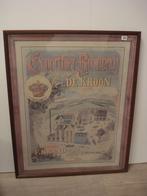 poster biermerk DE KROON vintage, Ophalen, Zo goed als nieuw, Reclamebord, Plaat of Schild, Overige merken