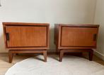 Vintage nachtkastjes, Huis en Inrichting, Kasten | Dressoirs, Ophalen, Minder dan 50 cm, Gebruikt, Kast Vintage retro pastoe