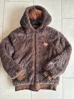Nieuwstaat bruin fake fur bont jas merk Nobell maat 152, Nobell, Meisje, Ophalen of Verzenden, Zo goed als nieuw
